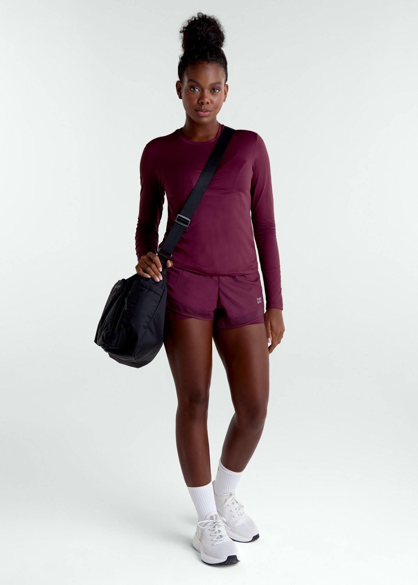 Langärmliges UV-Mesh-T-Shirt für Damen