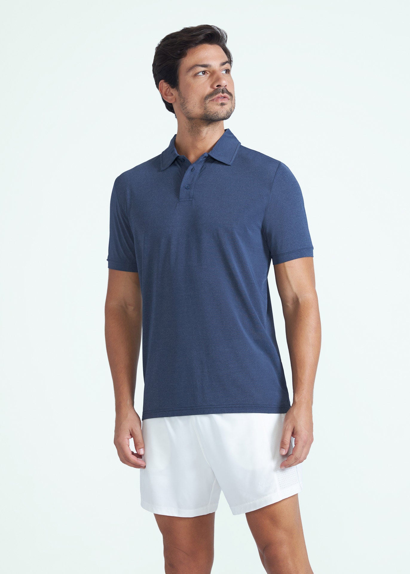 Slim-Mesh-Poloshirt für Herren