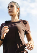 Line Kurzarm-Damen-T-Shirt