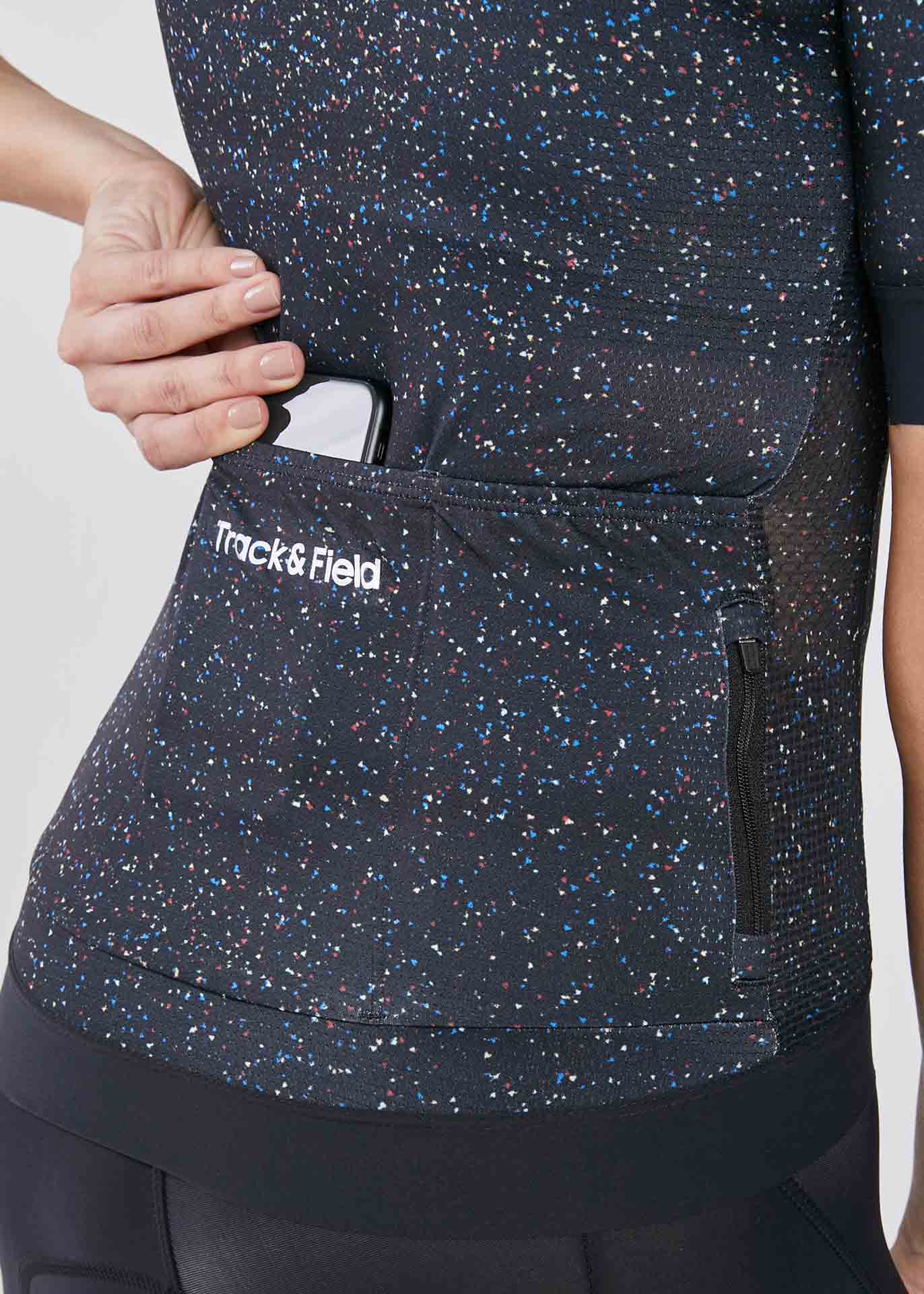 Kurzärmliges Fahrrad-T-Shirt für Damen