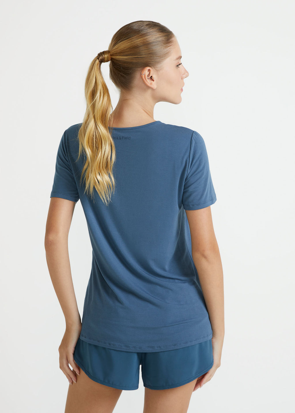 Camiseta suave de manga corta para mujer