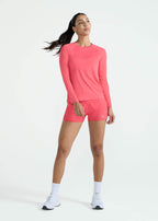 T-shirt Mulher Manga Longa Uv Mesh