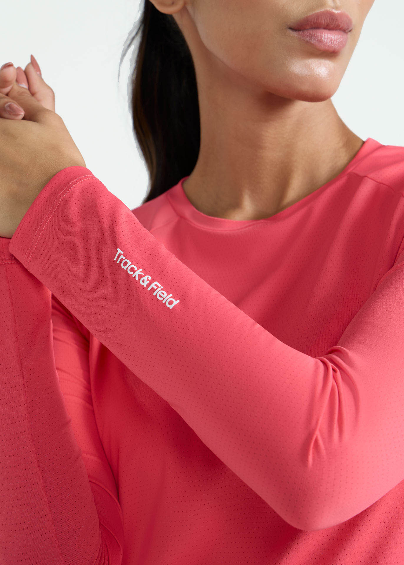 T-shirt Mulher Manga Longa Uv Mesh