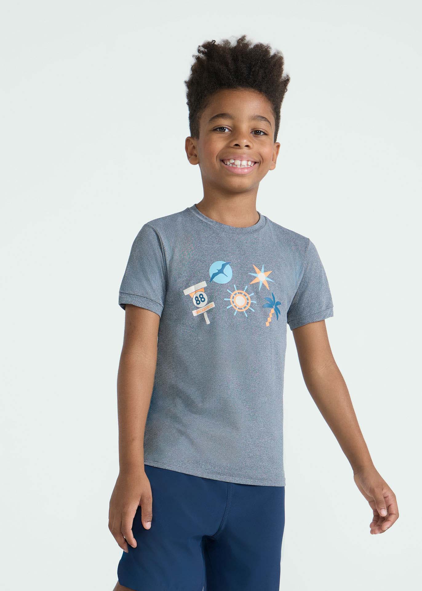 Kinder-T-Shirt Kurzarm Thermodry Leme