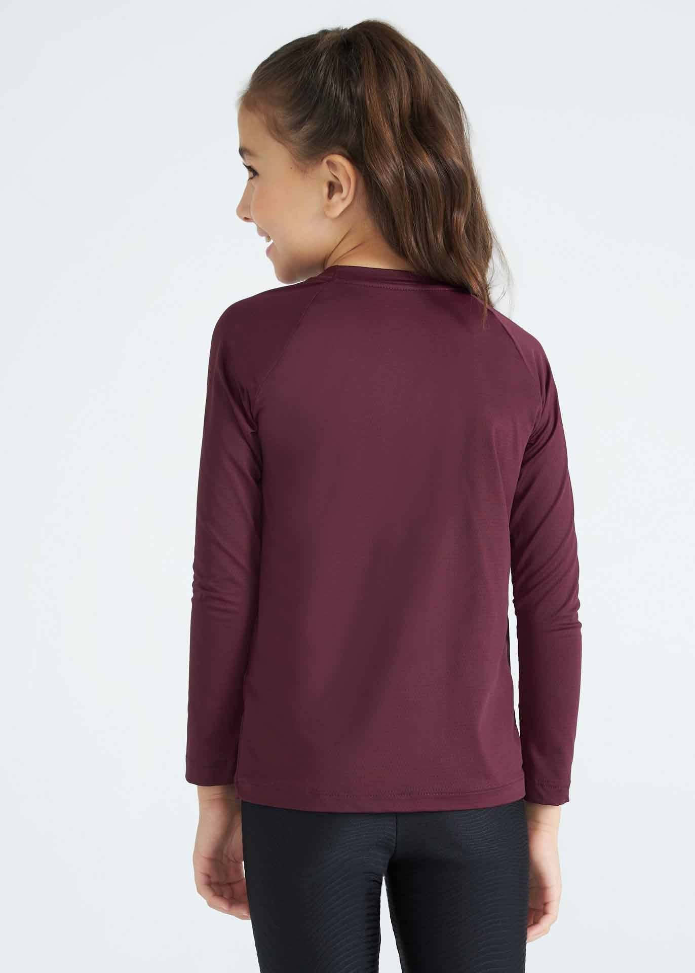 T-shirt unisexe pour enfants, manches longues, maille UV