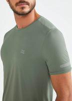 Camiseta deportiva de manga corta para hombre