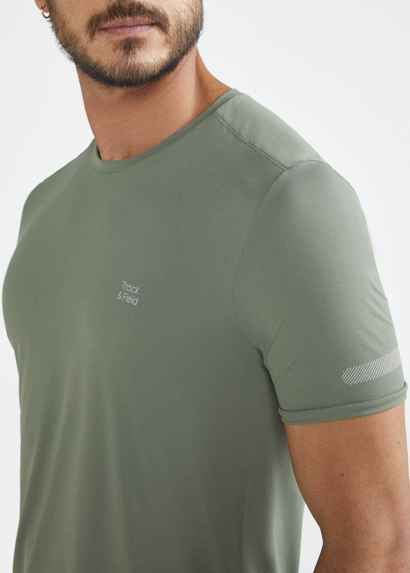 Camiseta deportiva de manga corta para hombre