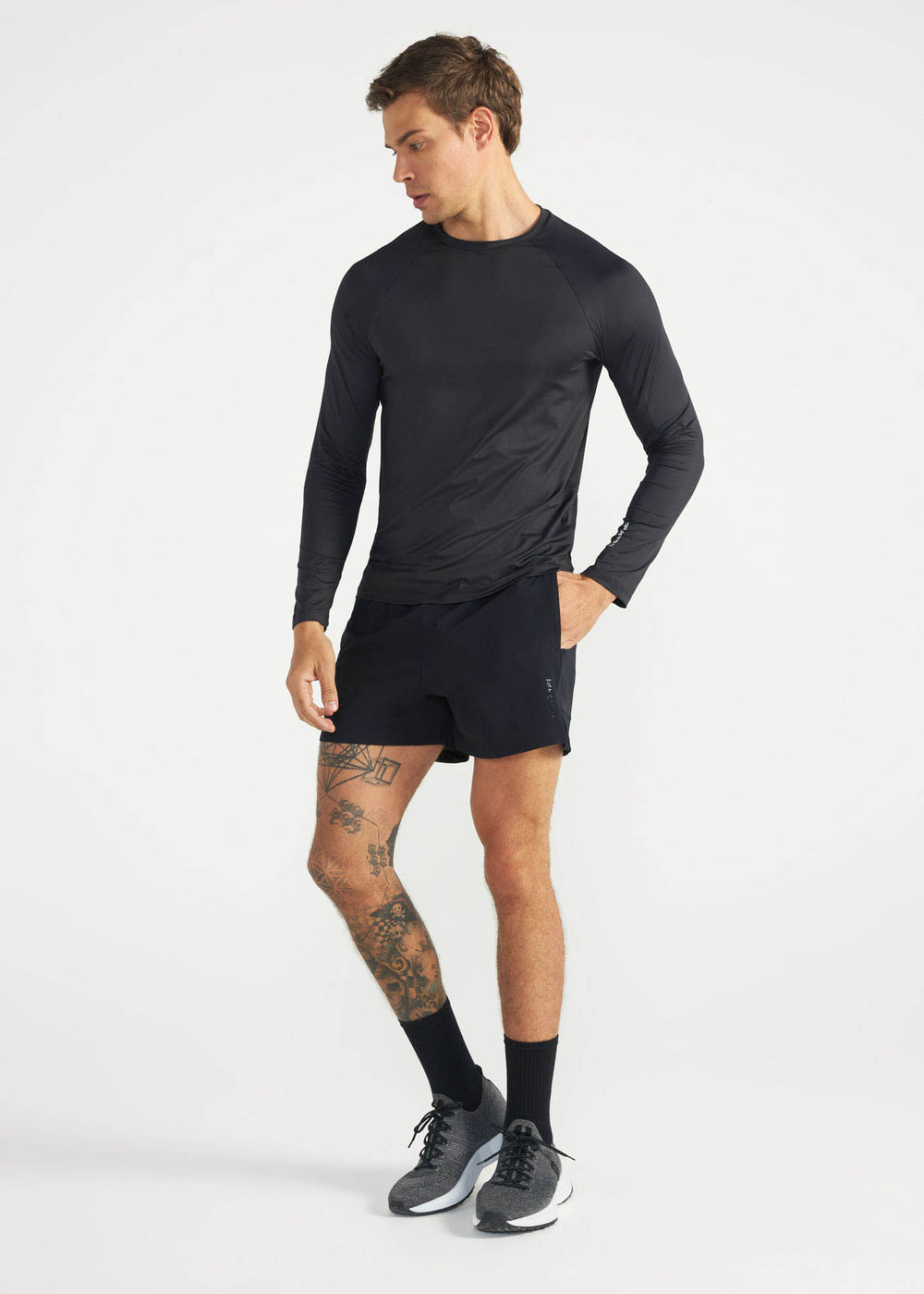 T-Shirt Homem Manga Longa Uv Mesh