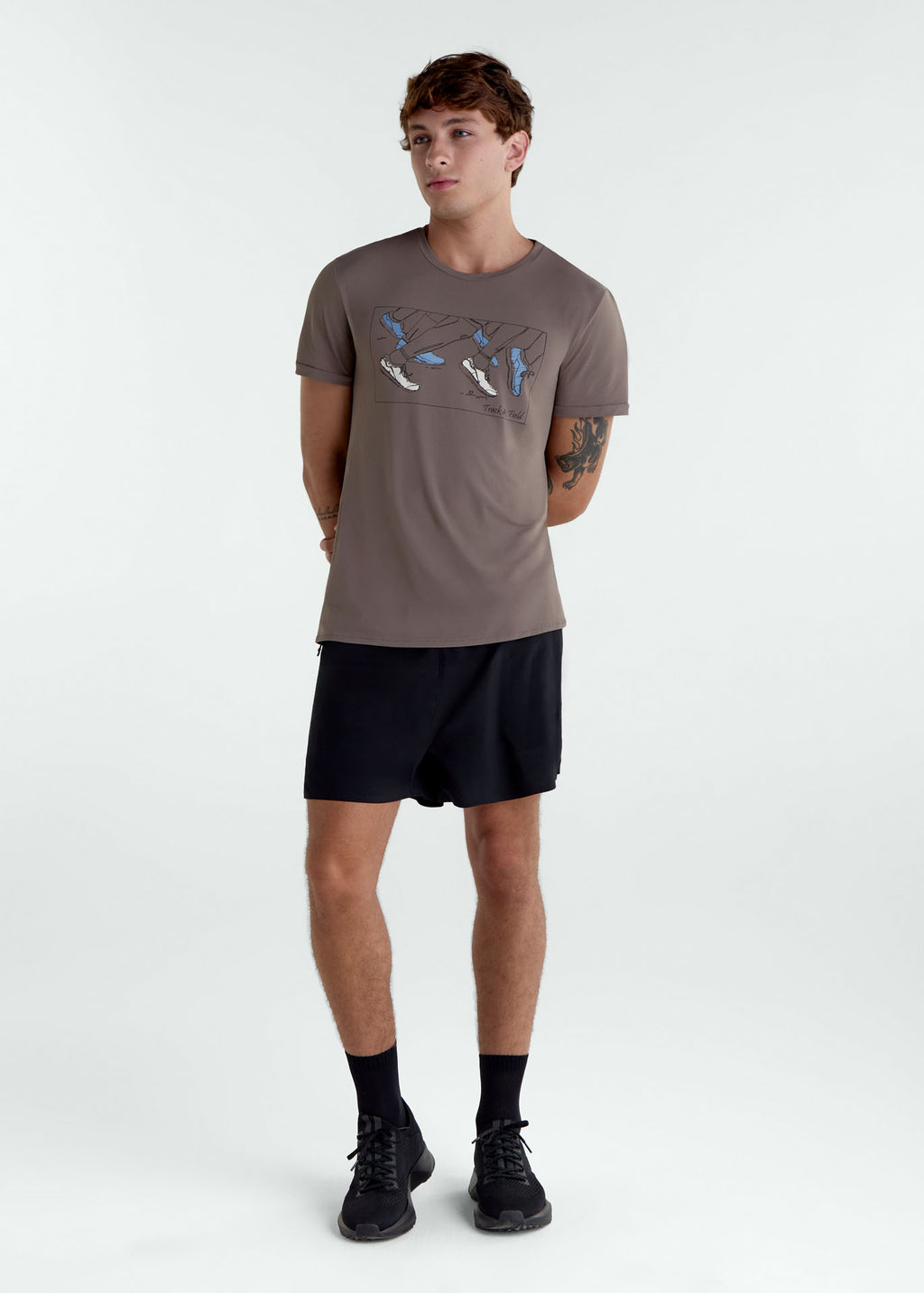 Herren Kurzarm-T-Shirt Thermodry Shoes