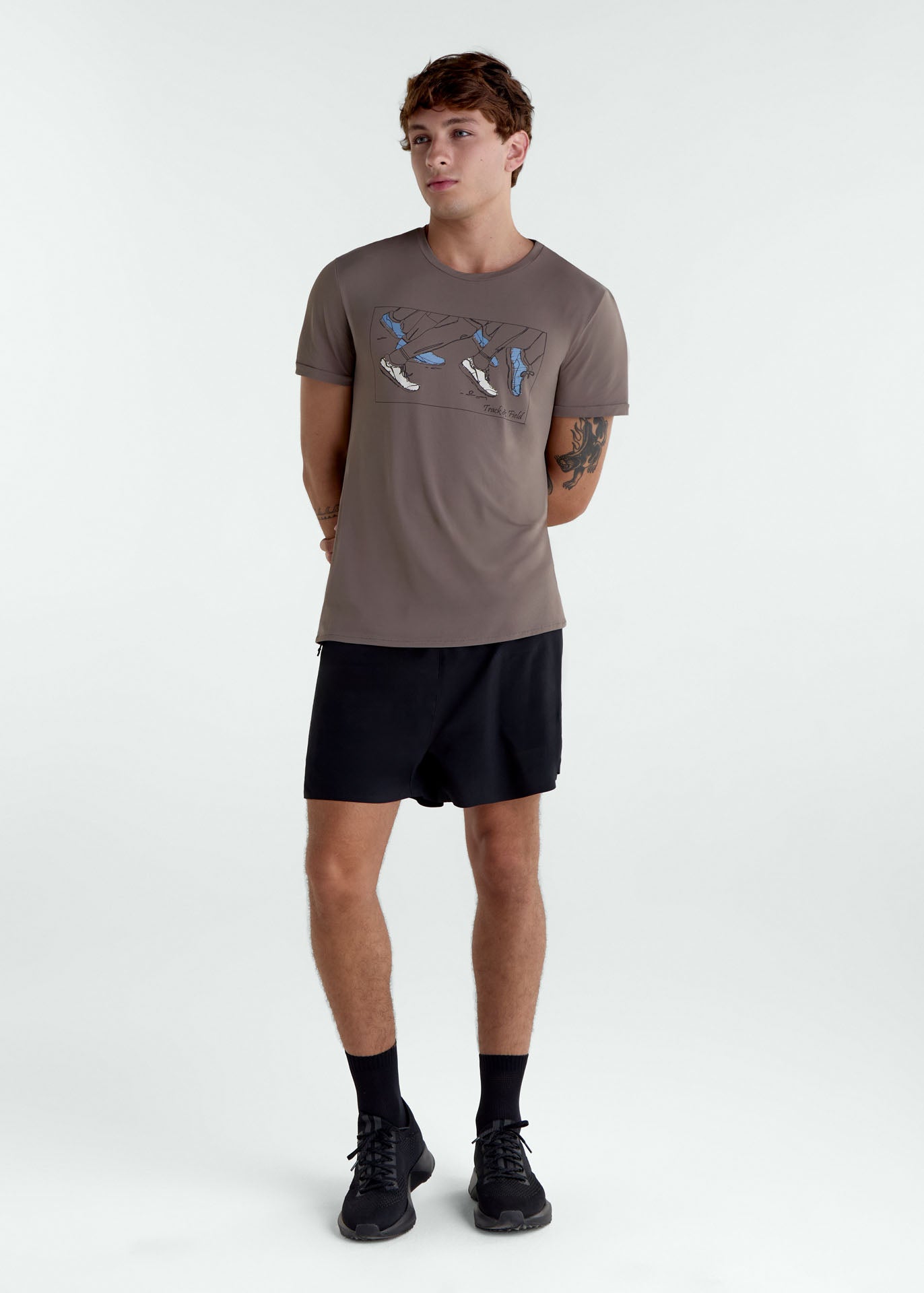 Men's Short Sleeve T-shirt Thermodry shoes