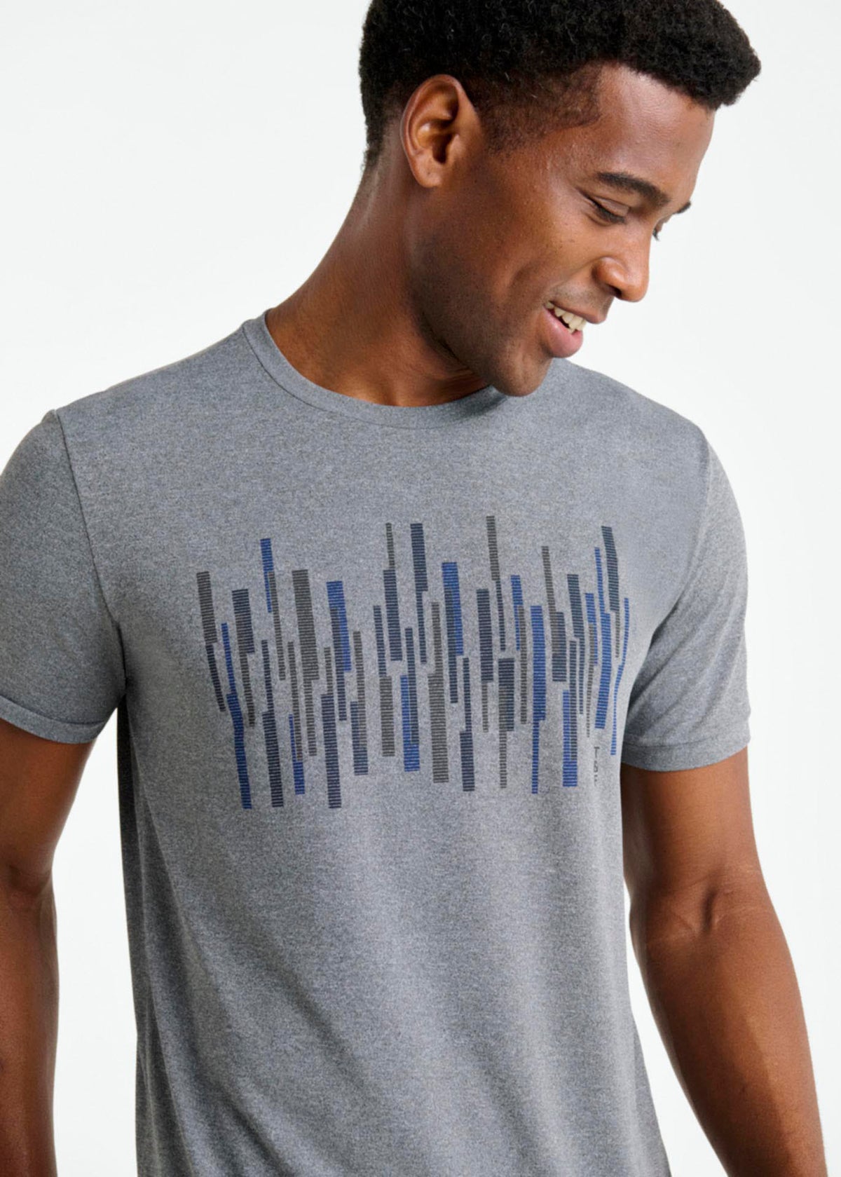 T-shirt Homem Manga Curta Thermodry Linescape