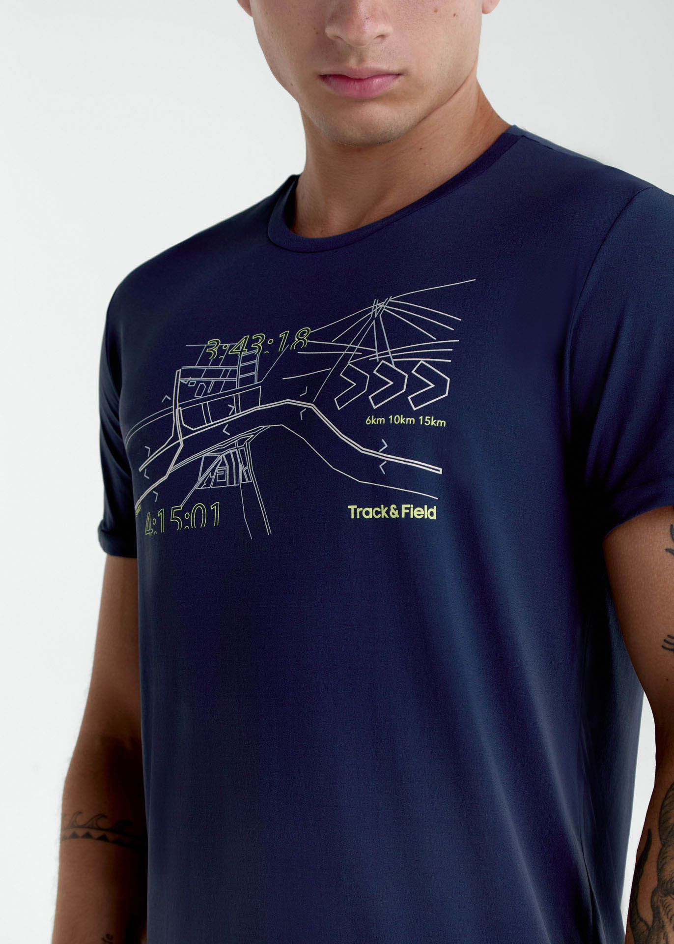 T-shirt Homem Manga Curta Thermodry Race Time