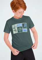T-shirt Infantil Menino Manga Curta Thermodry® Tennis