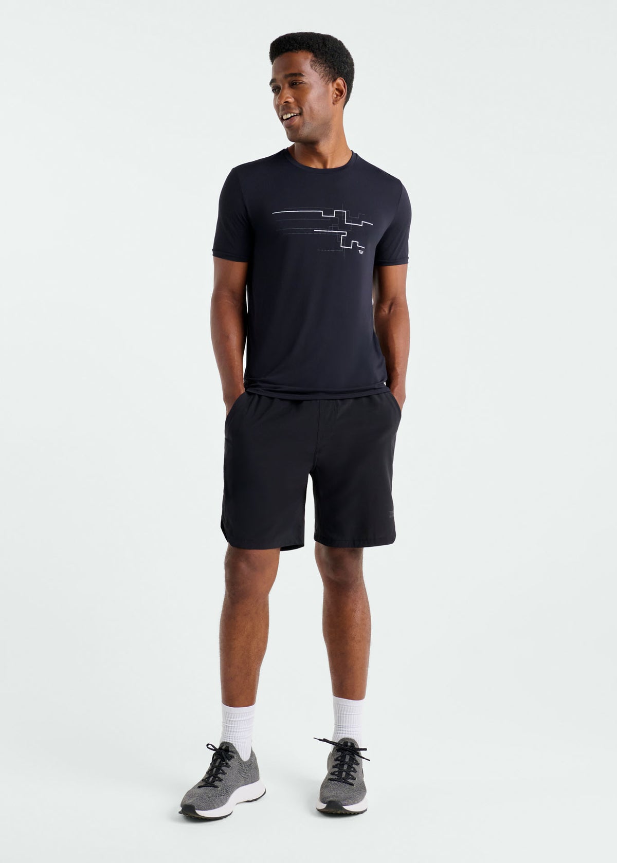 T-shirt Homem Manga Curta Thermodry® Traces
