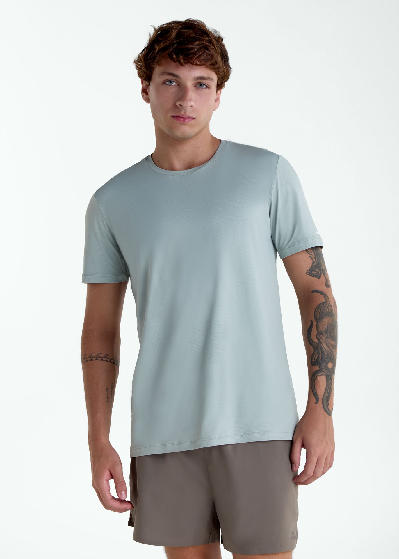 T-Shirt Homem Manga Curta Uv Mesh