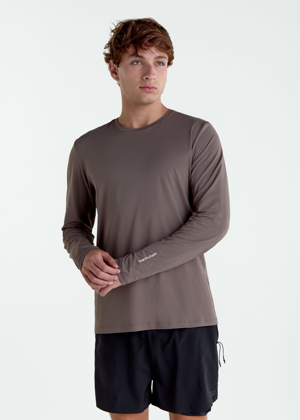 Camiseta de manga larga de malla UV para hombre