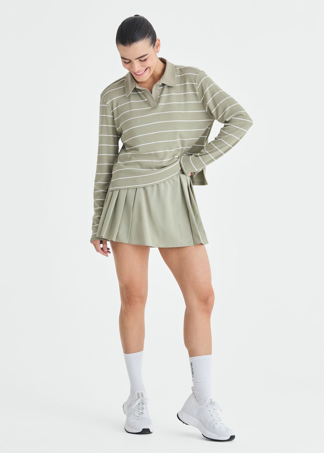 Polo Mulher Manga Longa Set