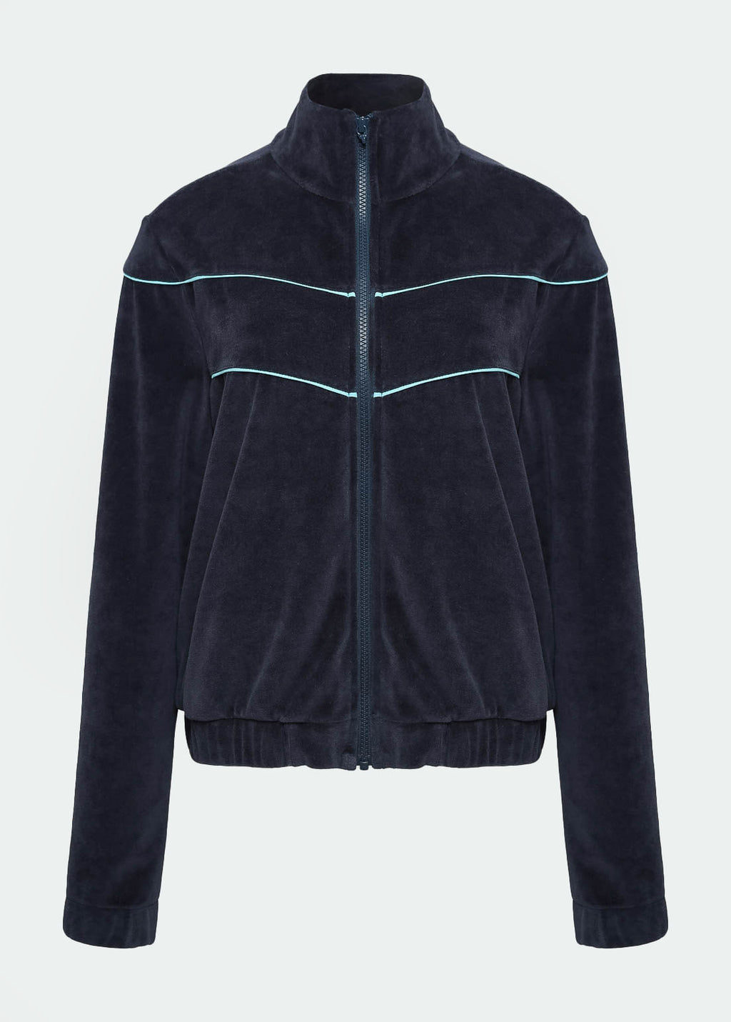 Chaqueta de felpa con recortes para mujer