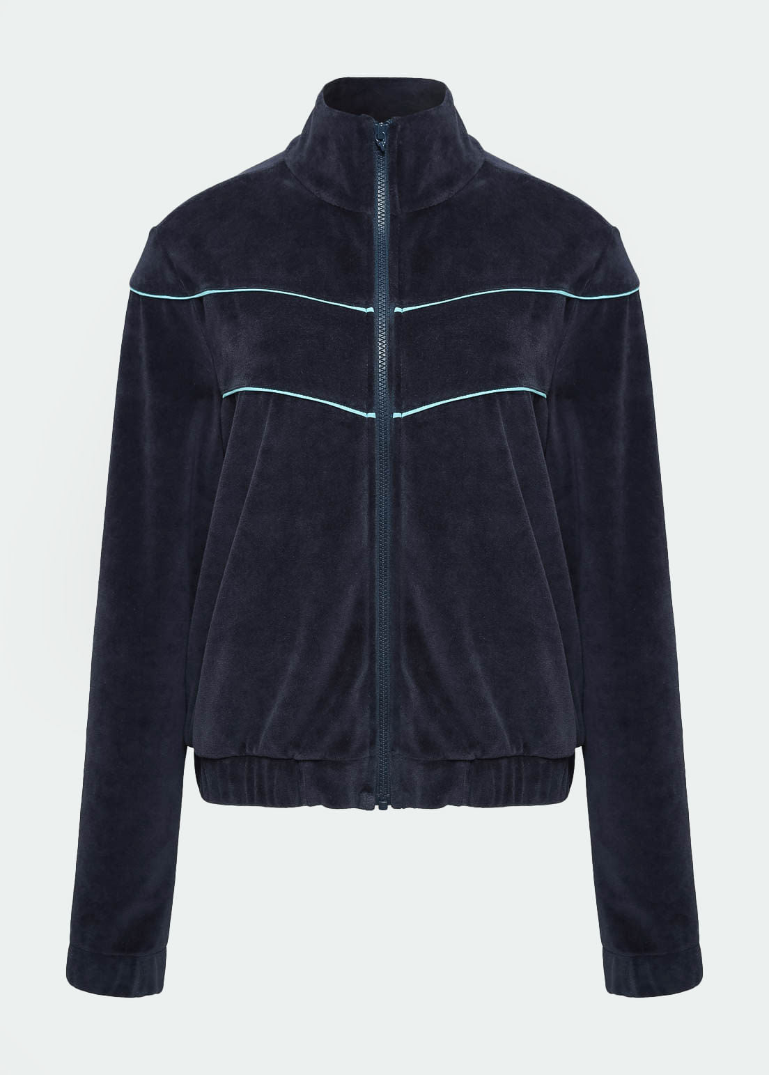 Chaqueta de felpa con recortes para mujer