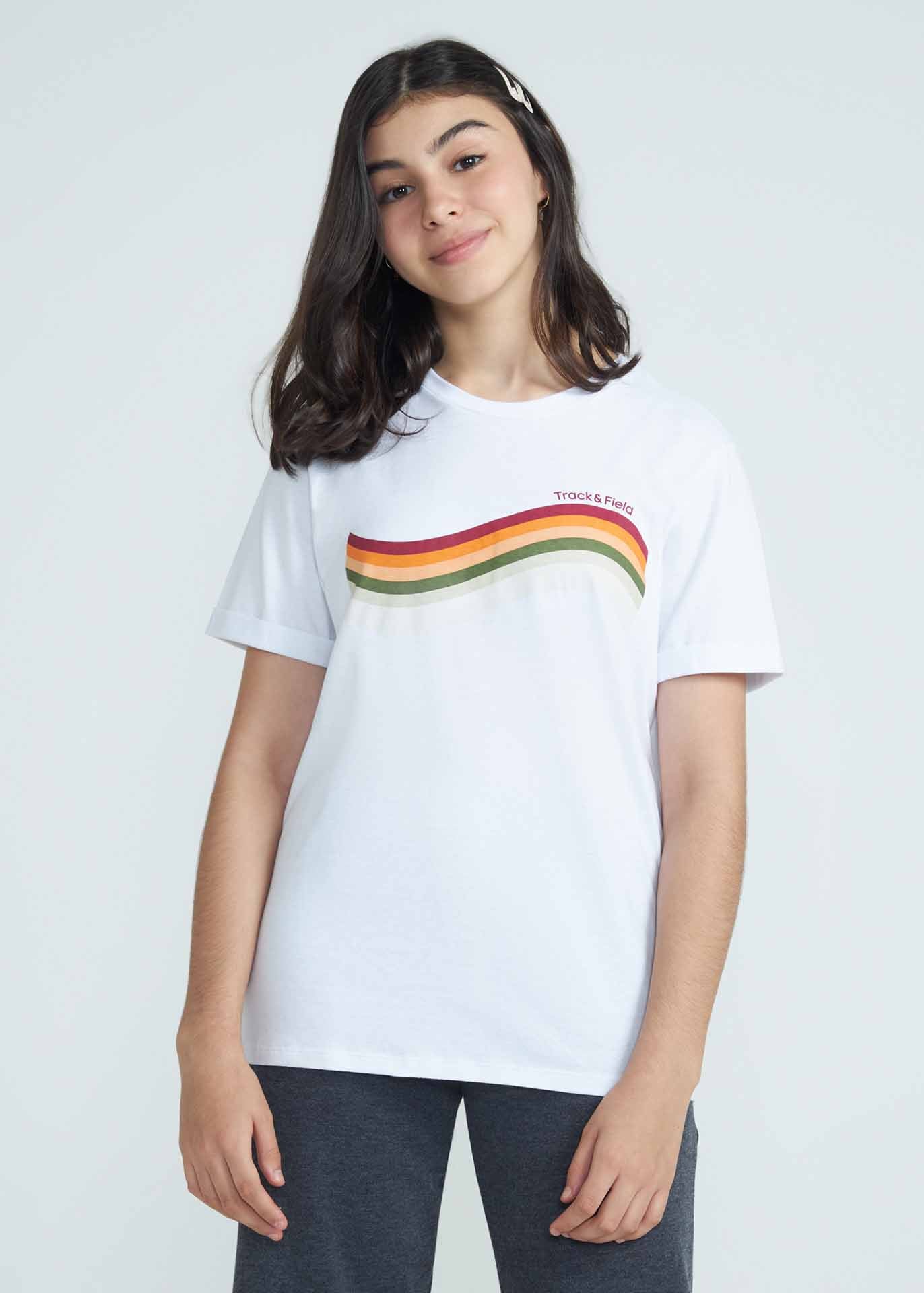 T-shirt Unissex Manga Curta Colours Teen