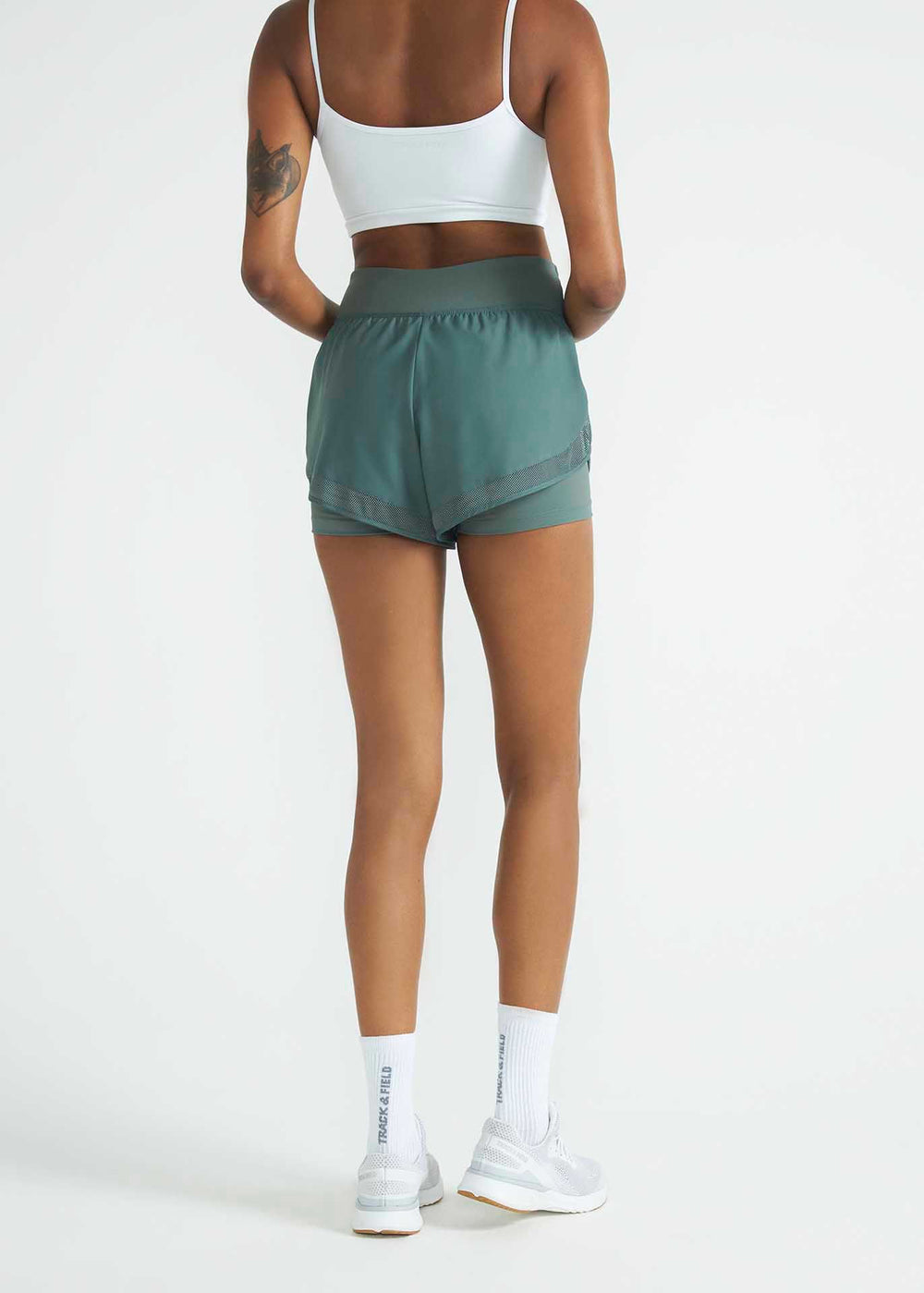 Damen-Stretch-2-in-1-Shorts