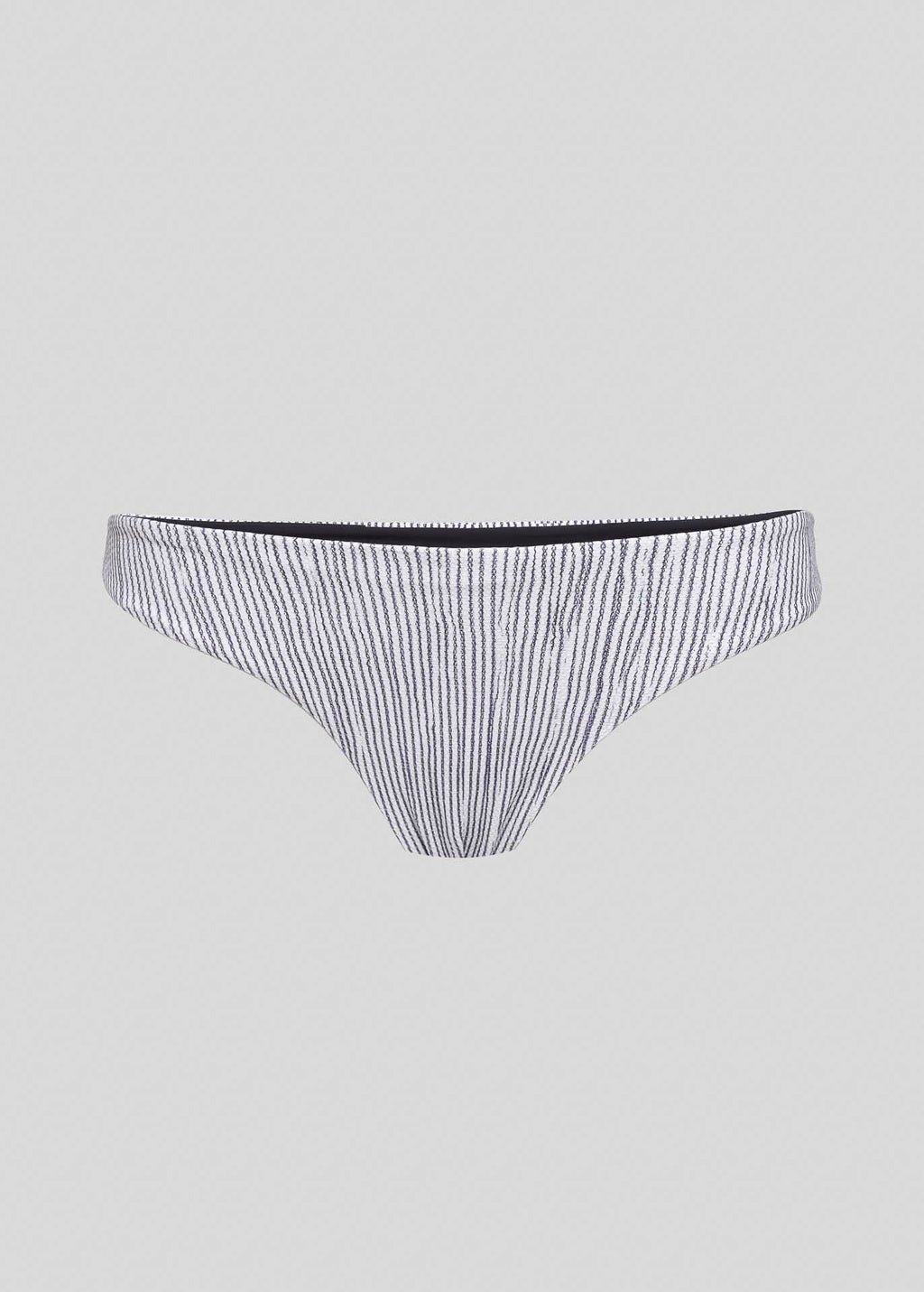 Ropa interior de bikini fina de doble cara azul marino
