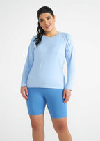 Langärmliges UV-Mesh-T-Shirt für Damen