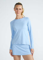 Langärmliges UV-Mesh-T-Shirt für Damen