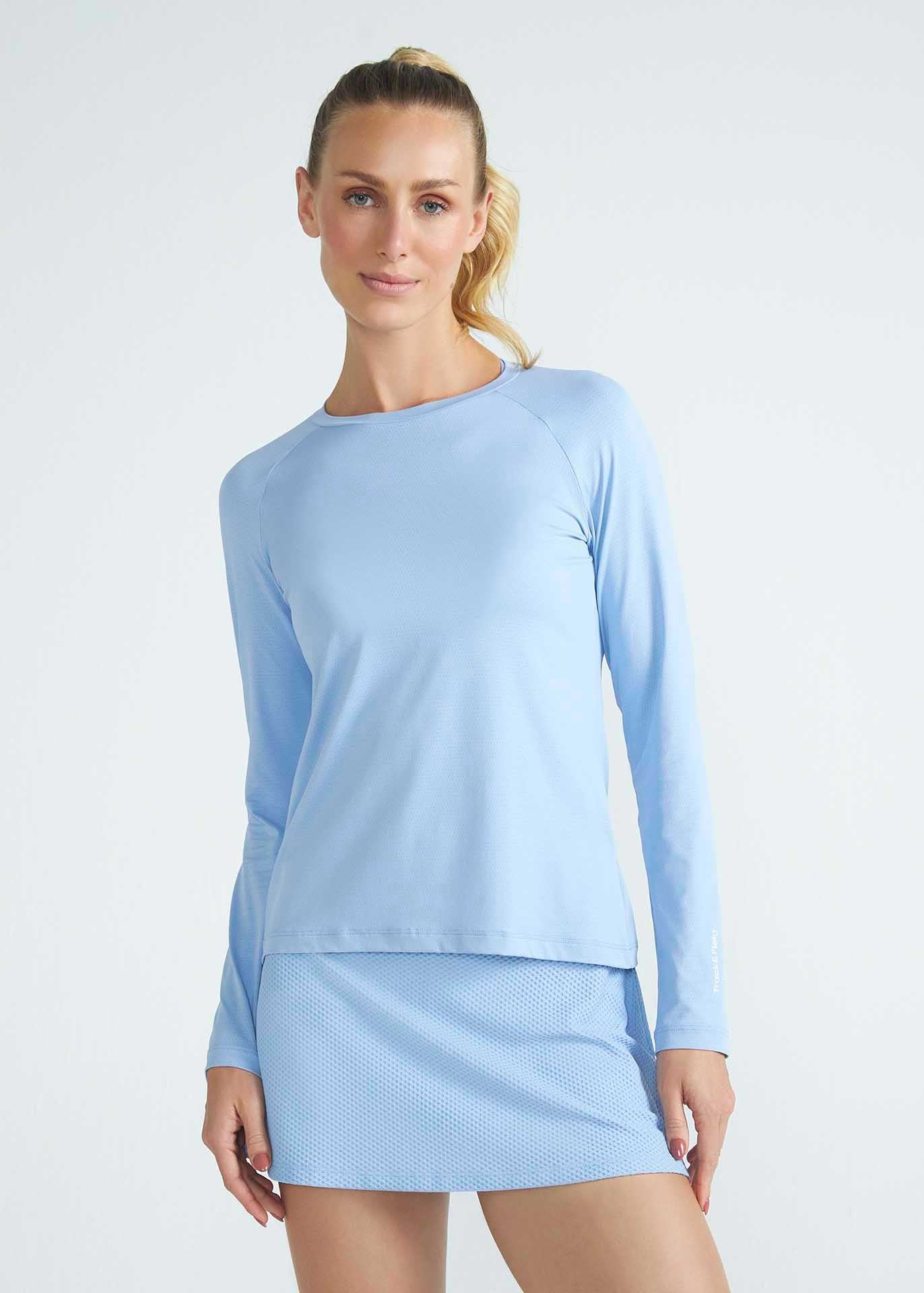 T-shirt en maille anti-UV à manches longues pour femmes