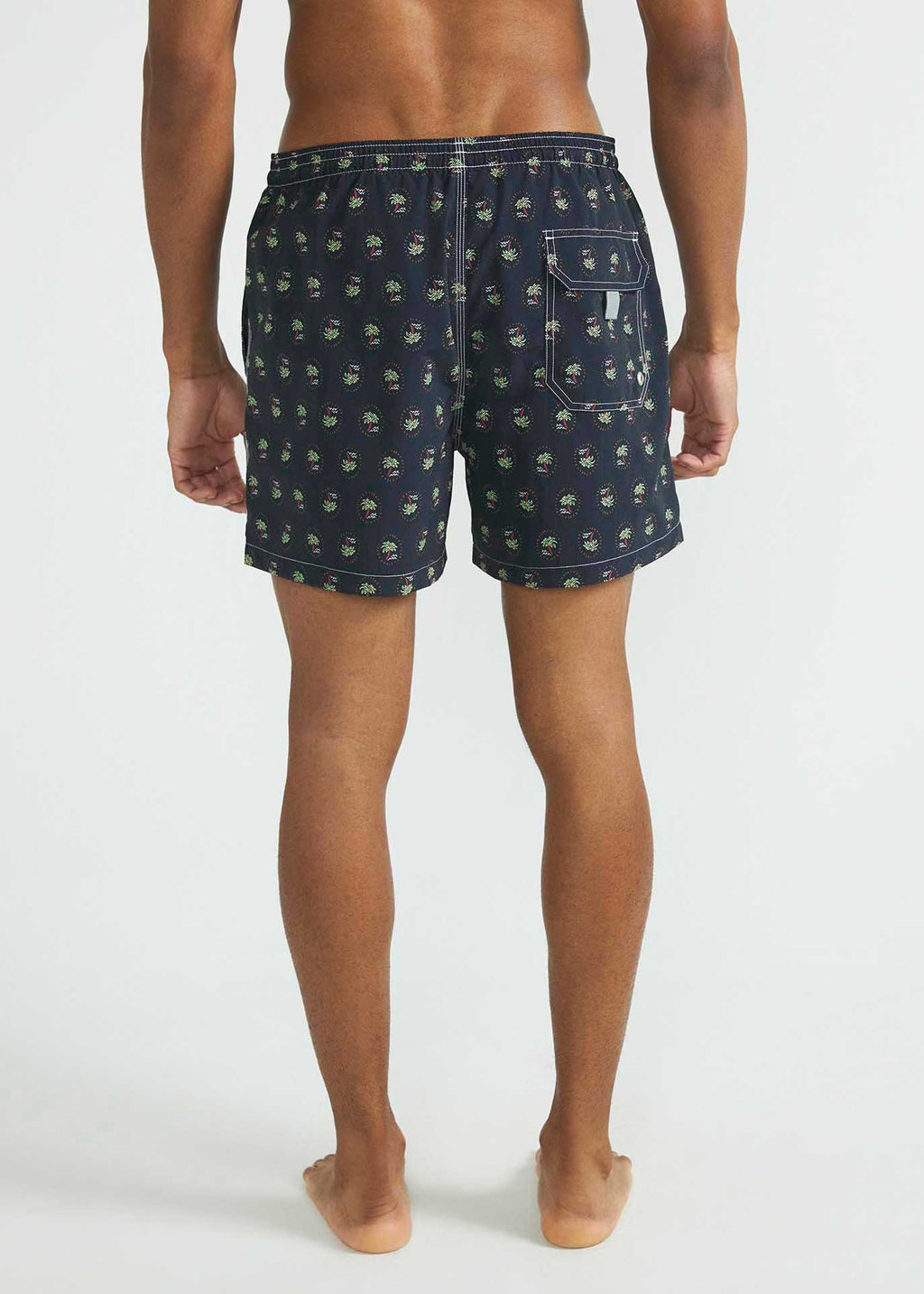 Mittelgroße bedruckte Strandshorts für Herren