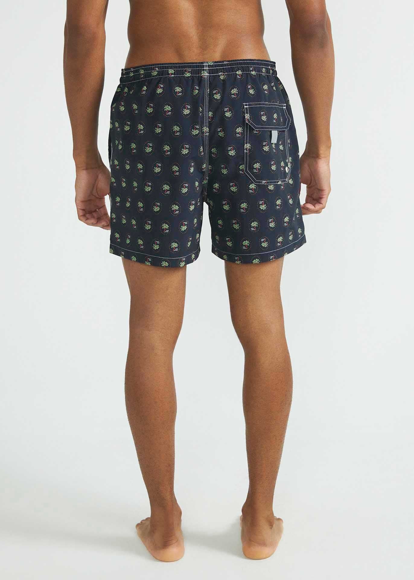 Short de plage imprimé moyen pour hommes