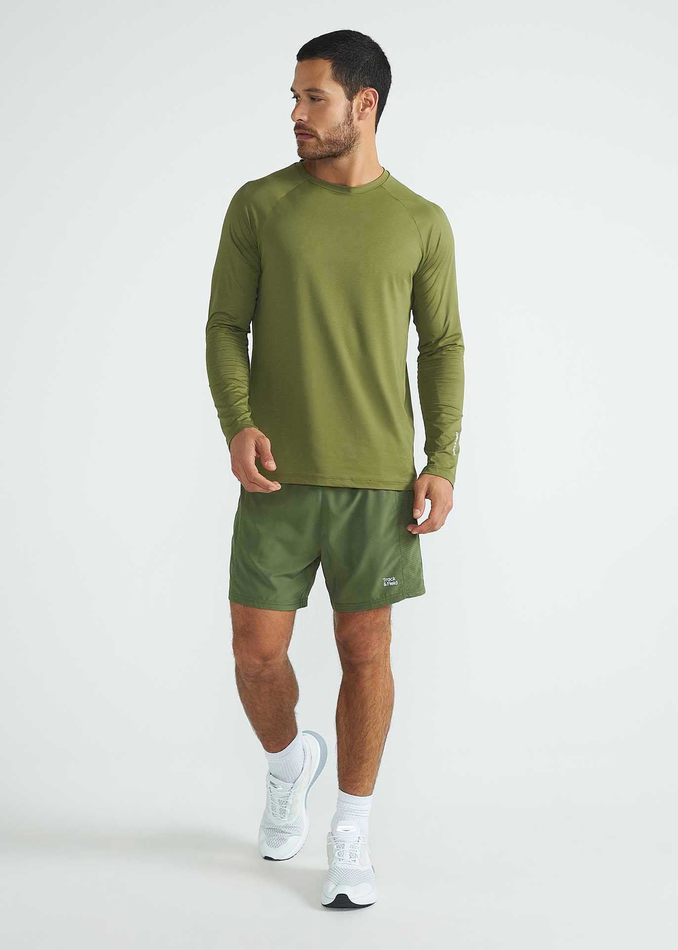 T-shirt à manches longues en maille anti-UV pour hommes