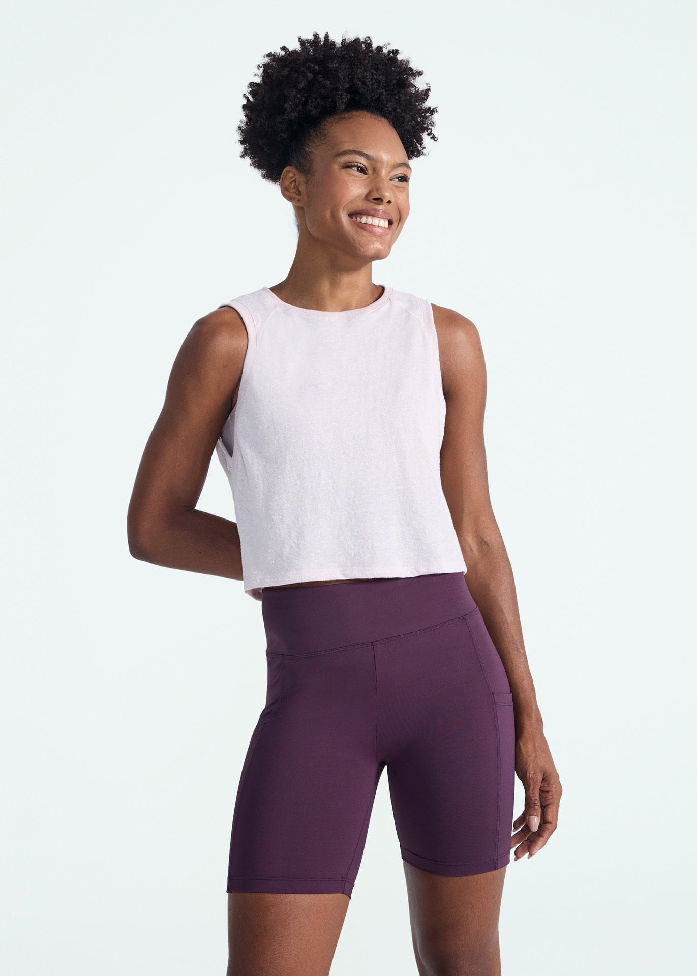 Women's Cropped Sleeveless T-Shirt