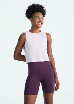 Women's Cropped Sleeveless T-Shirt
