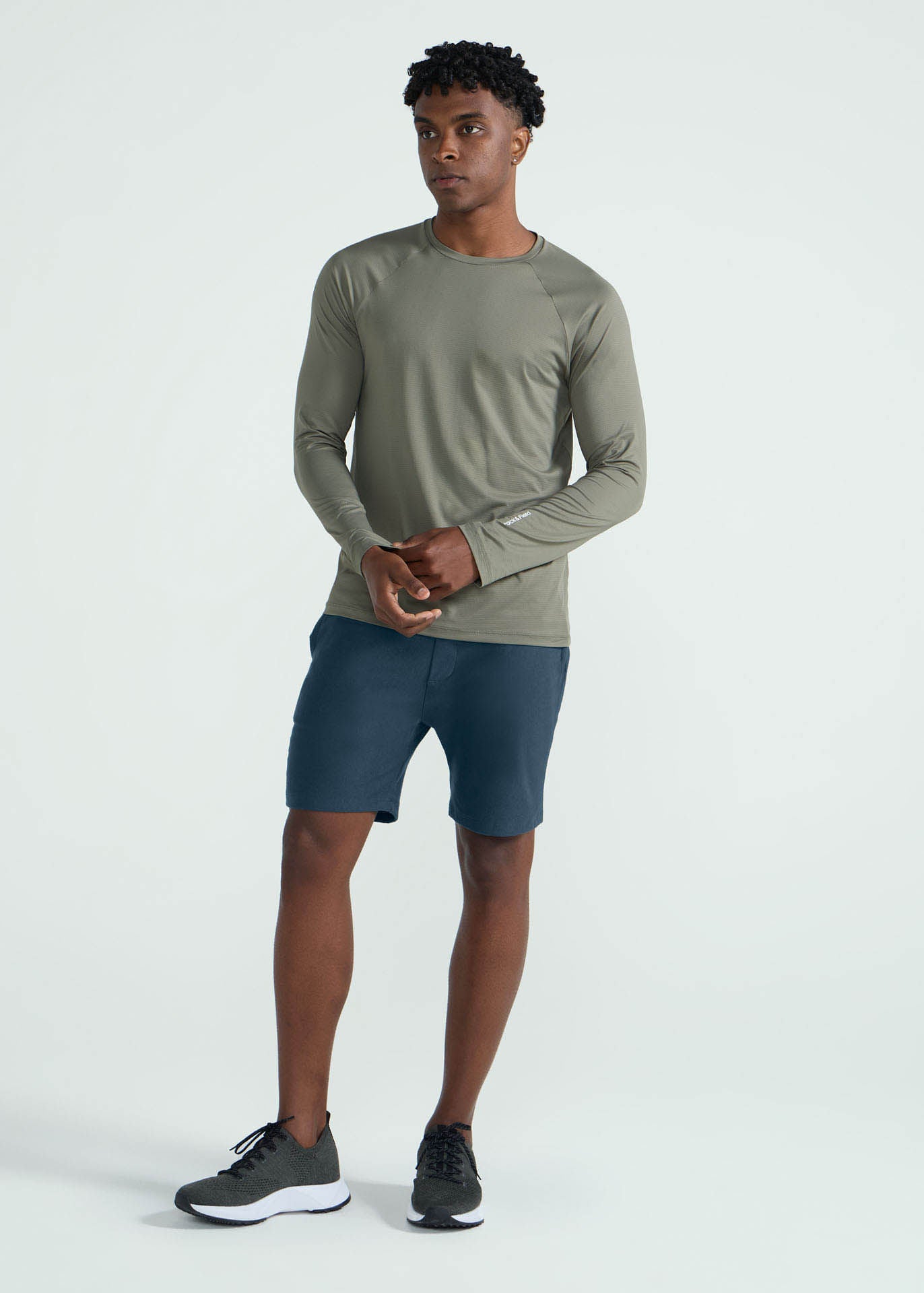 Pantalones cortos cómodos y recortados para hombre