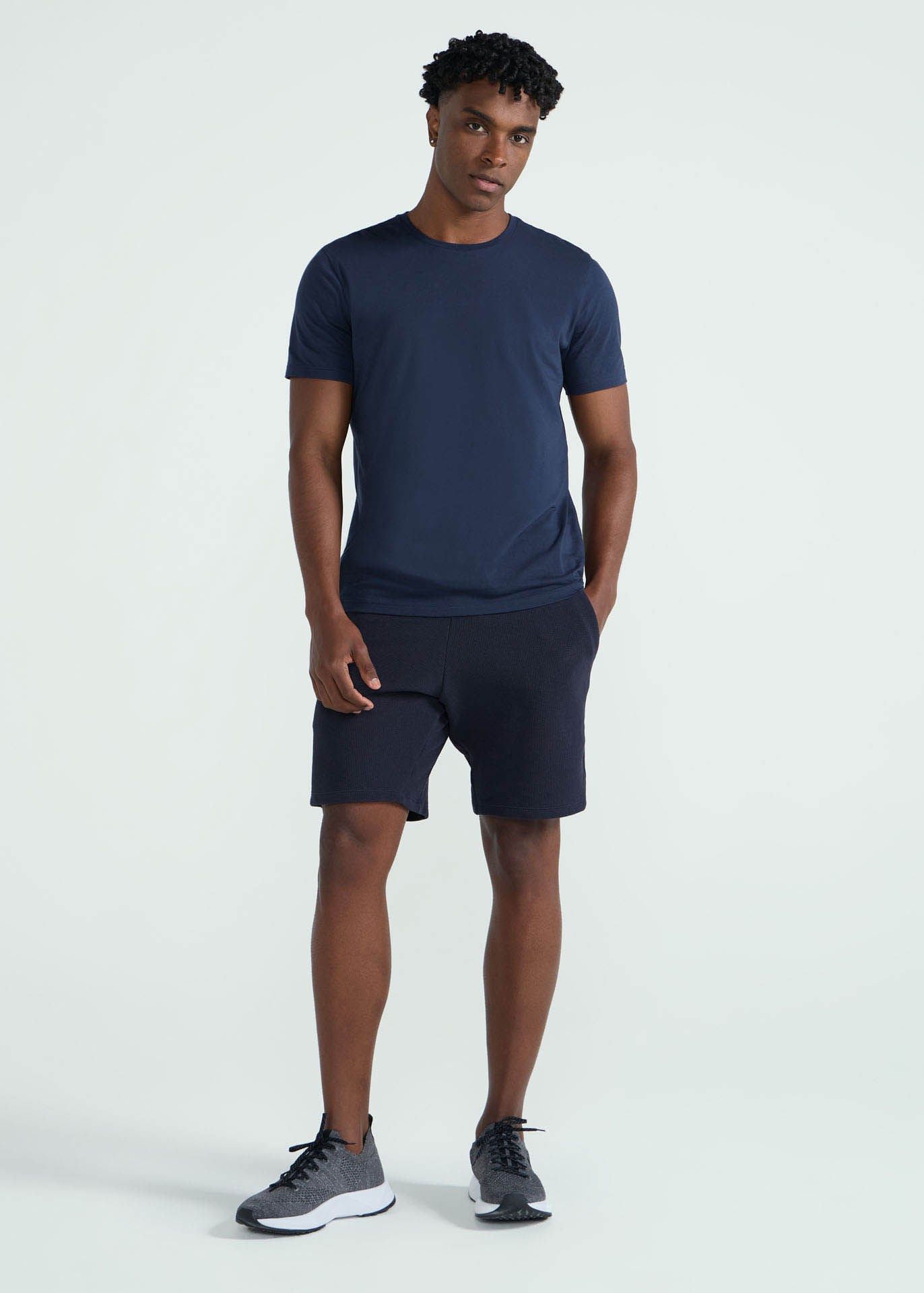 Texturierte Herren-Shorts