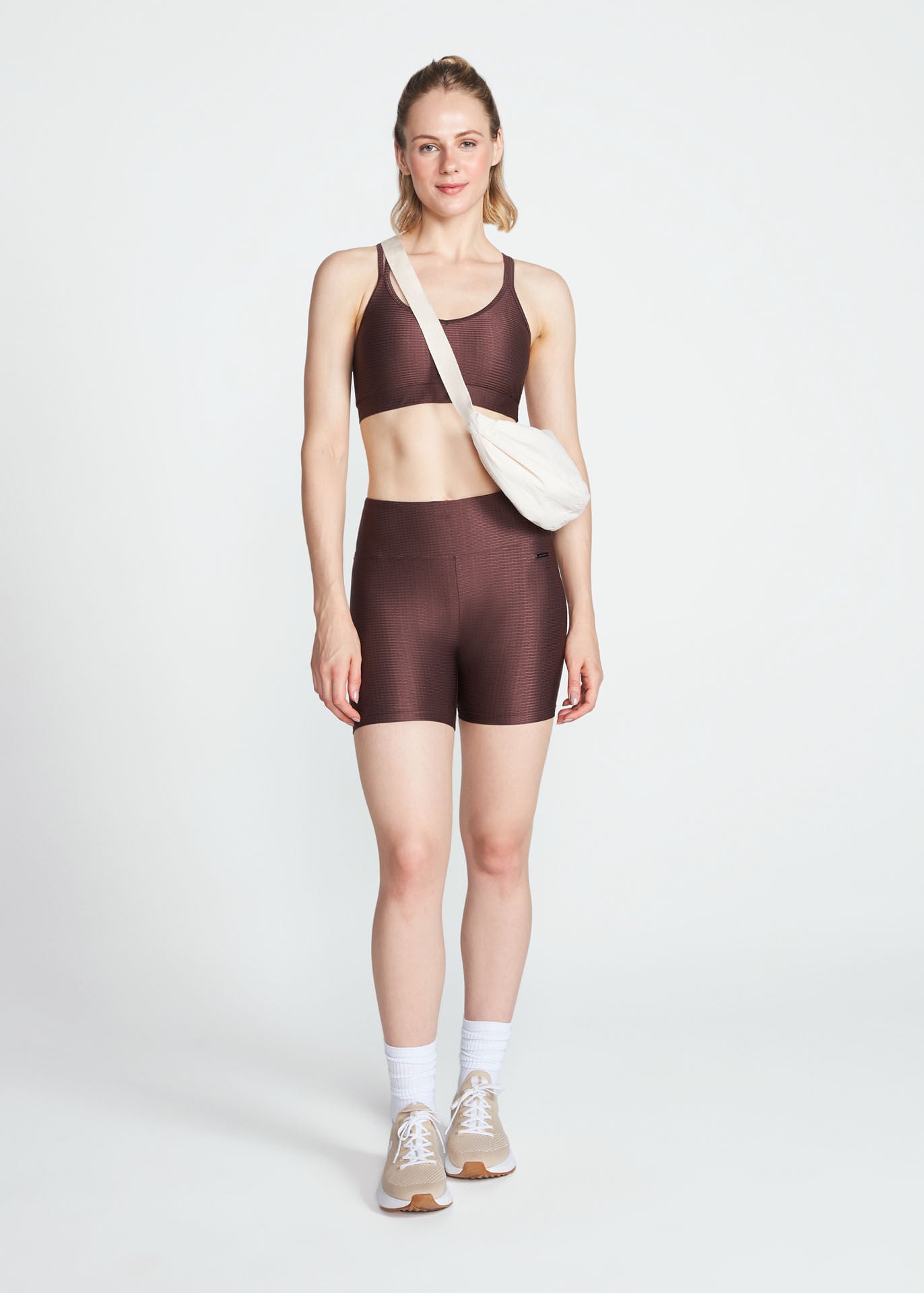 Damen-Shorts mit schmaler Textur