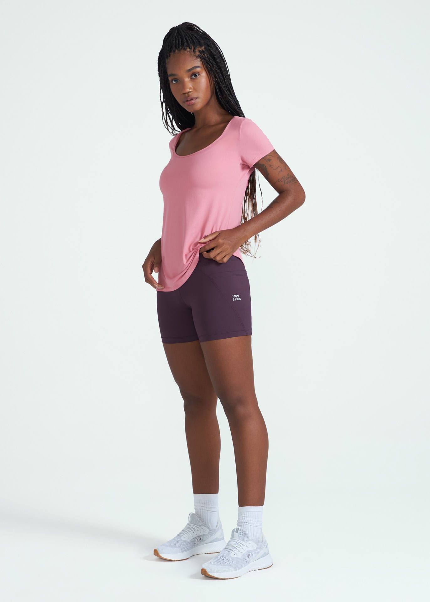 Shorts anatómicos ajustados para mujer