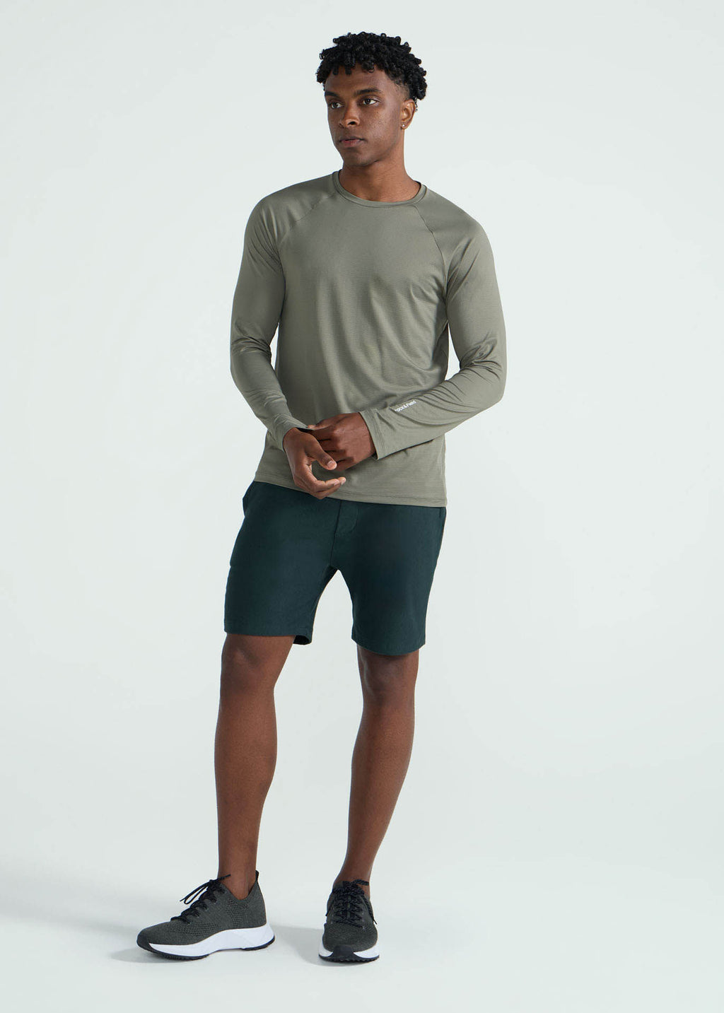 Pantalones cortos de yoga recortados para hombre