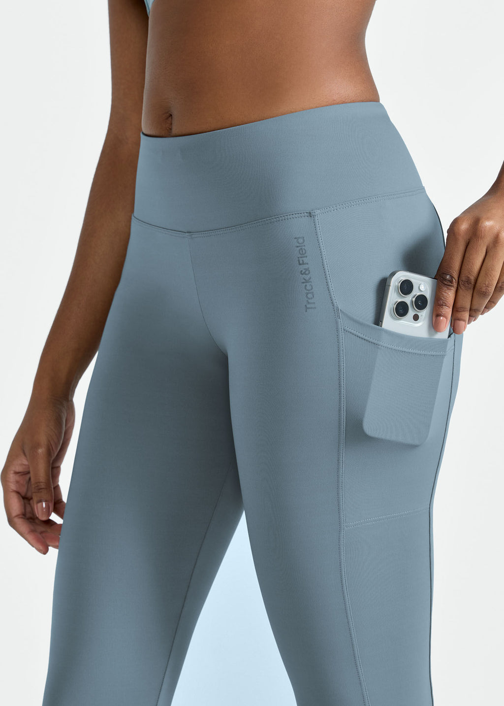 Damen-Leggings mit 3/4 Taschen