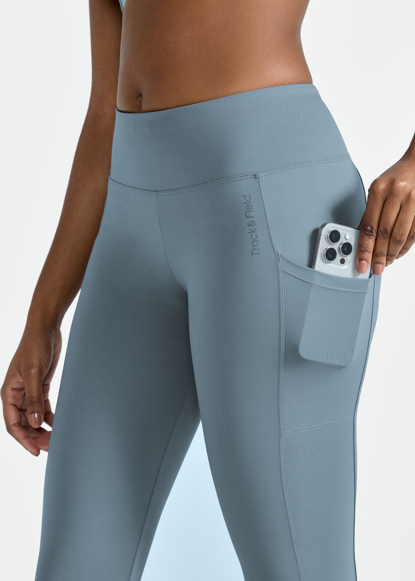 Damen-Leggings mit 3/4 Taschen