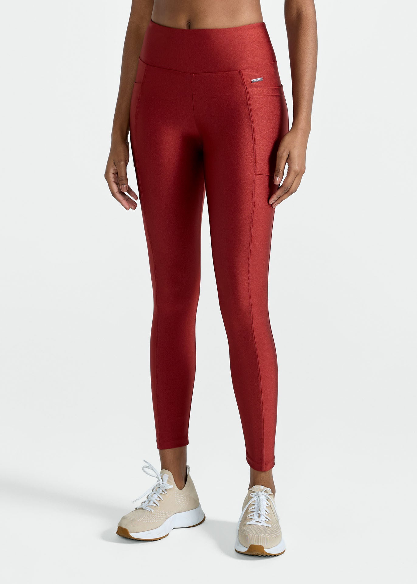 Women's Legging Pants with Shiny Pockets