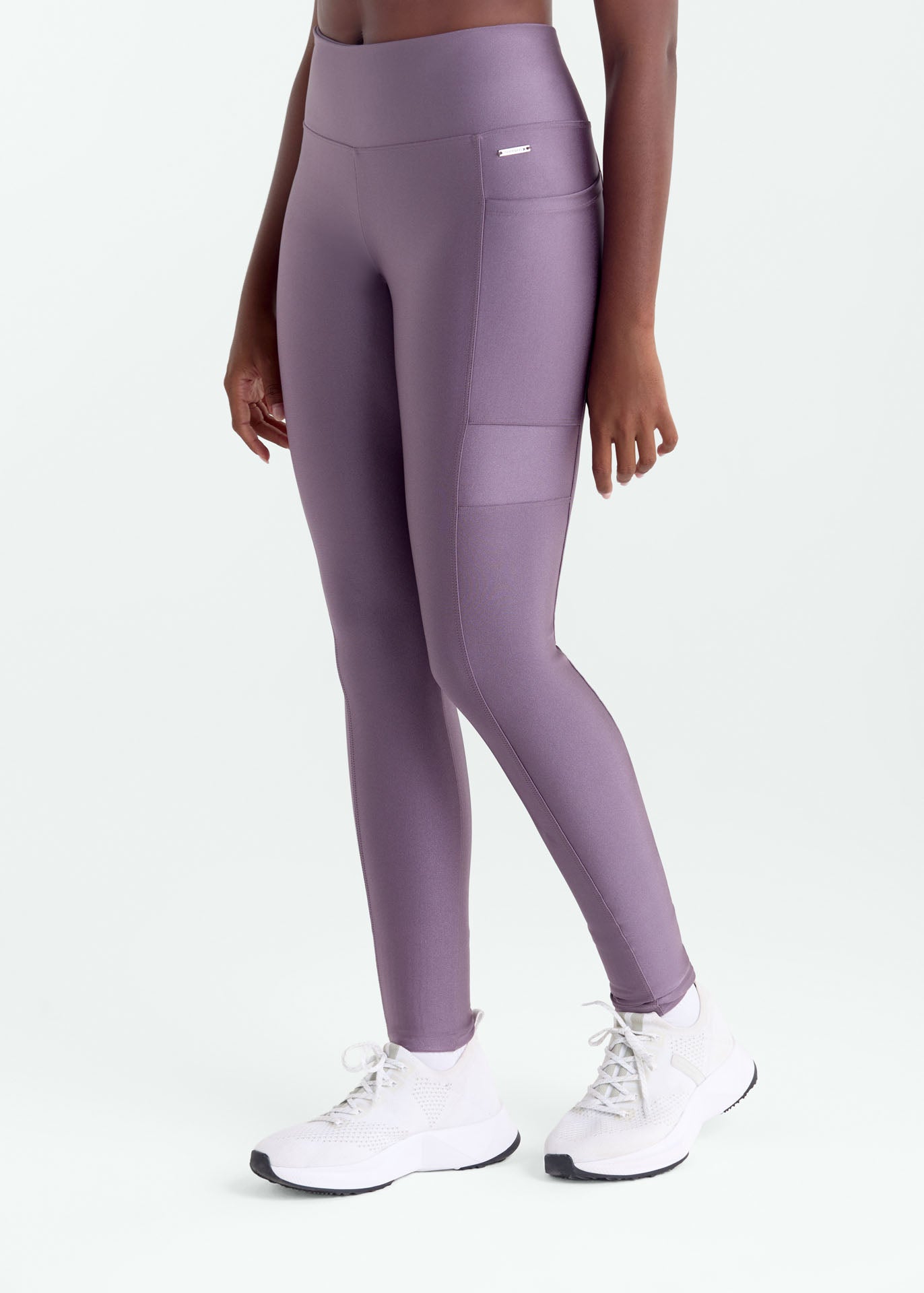 Calça Legging Mulher Bolsos Brilho