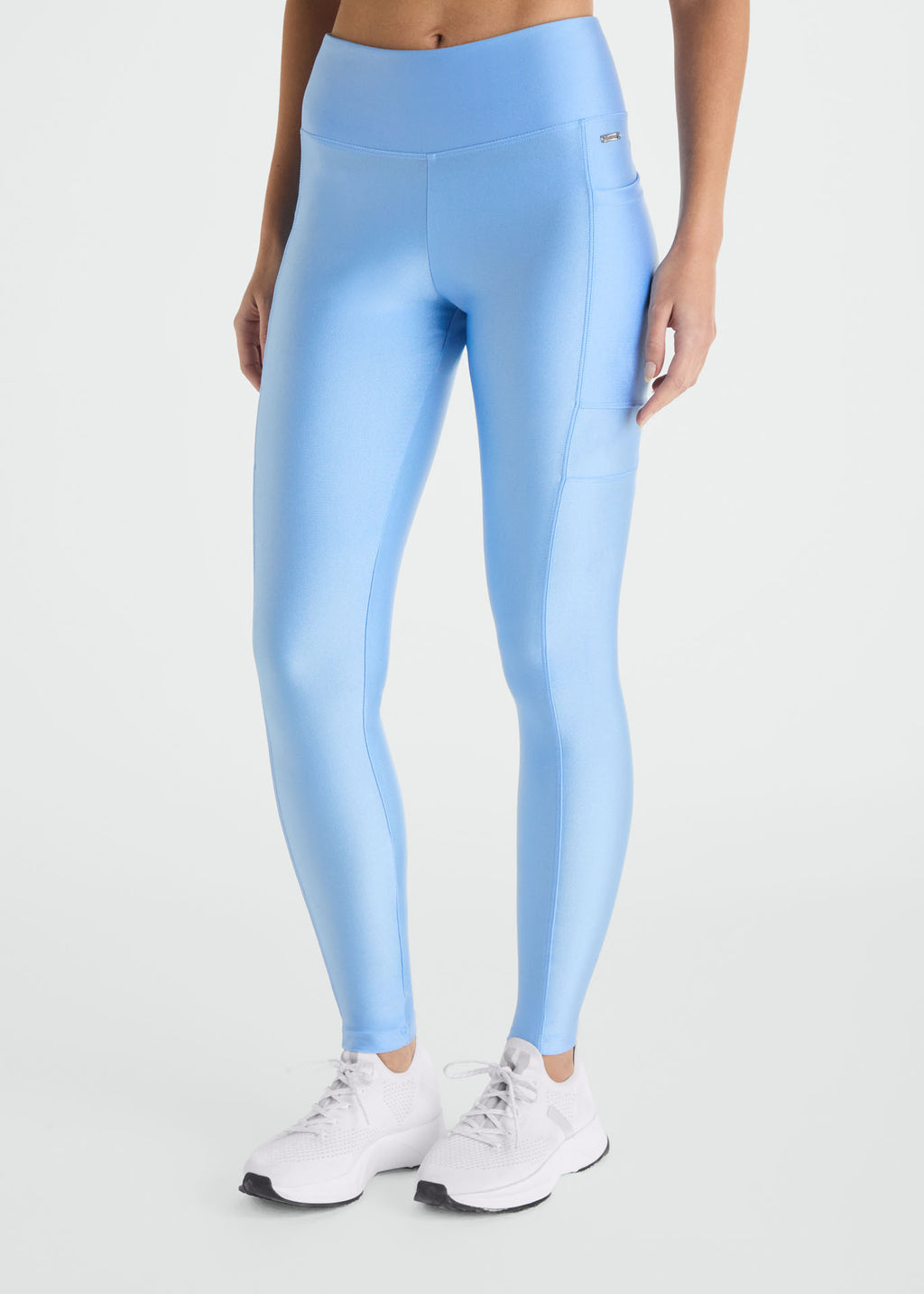 Calça Legging Mulher Bolsos Brilho