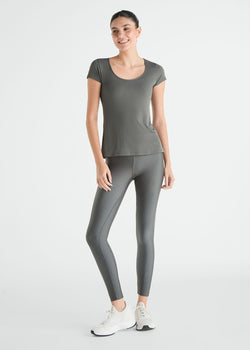 Calça Legging Mulher Básica Brilho