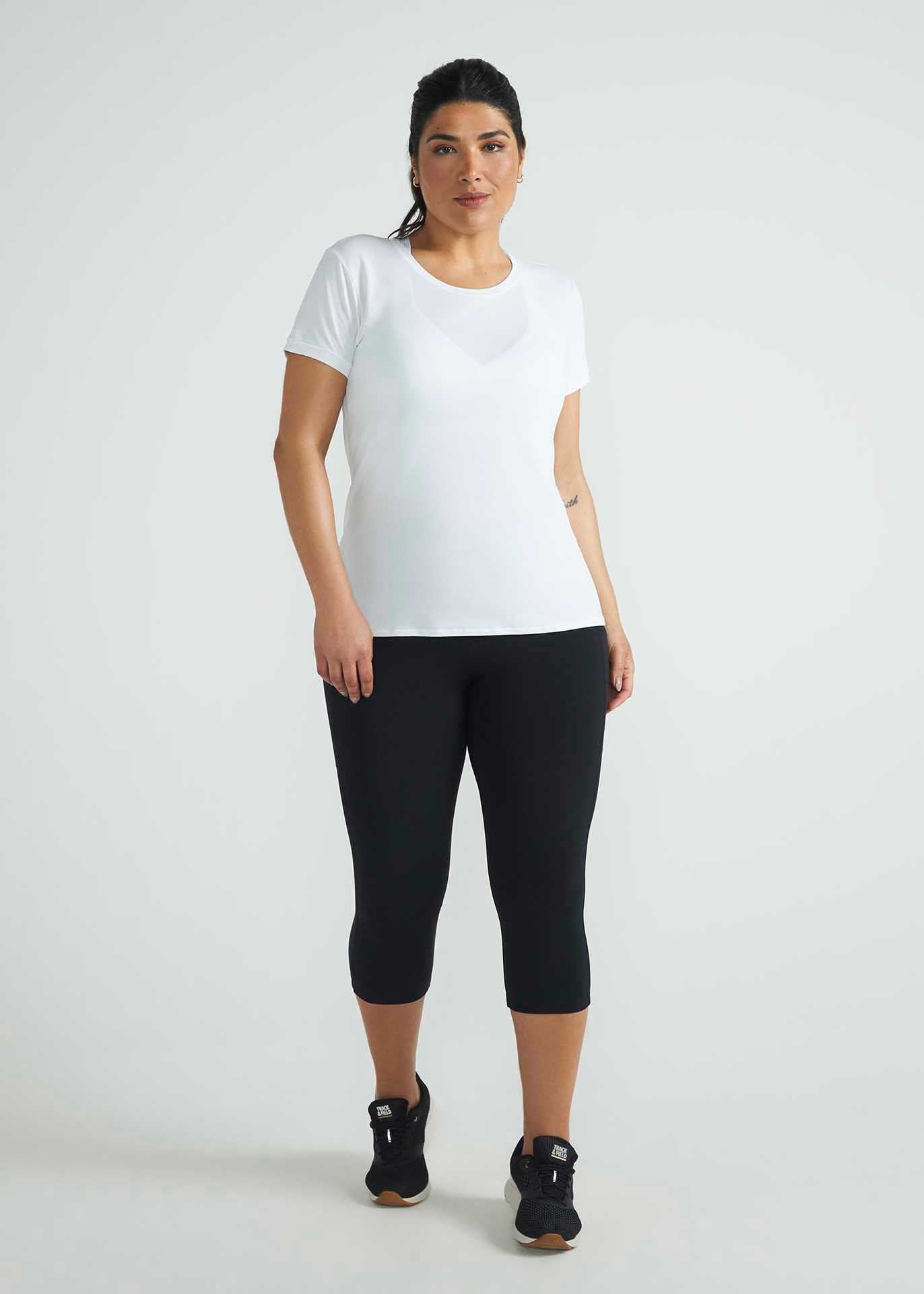 Calça Legging Mulher 3/4 Bolsos