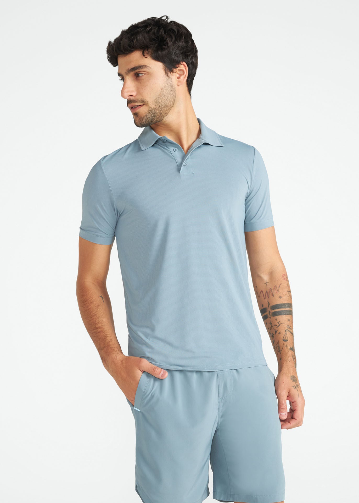 Men's Slim Mesh Polo