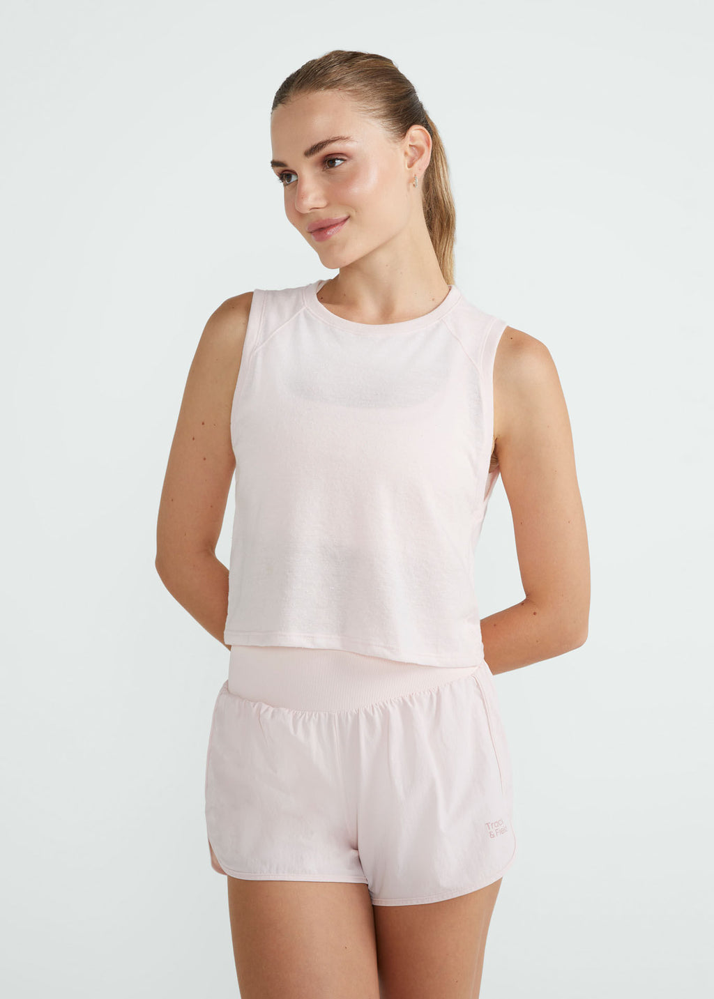 T-shirt Mulher Sem Manga Cropped