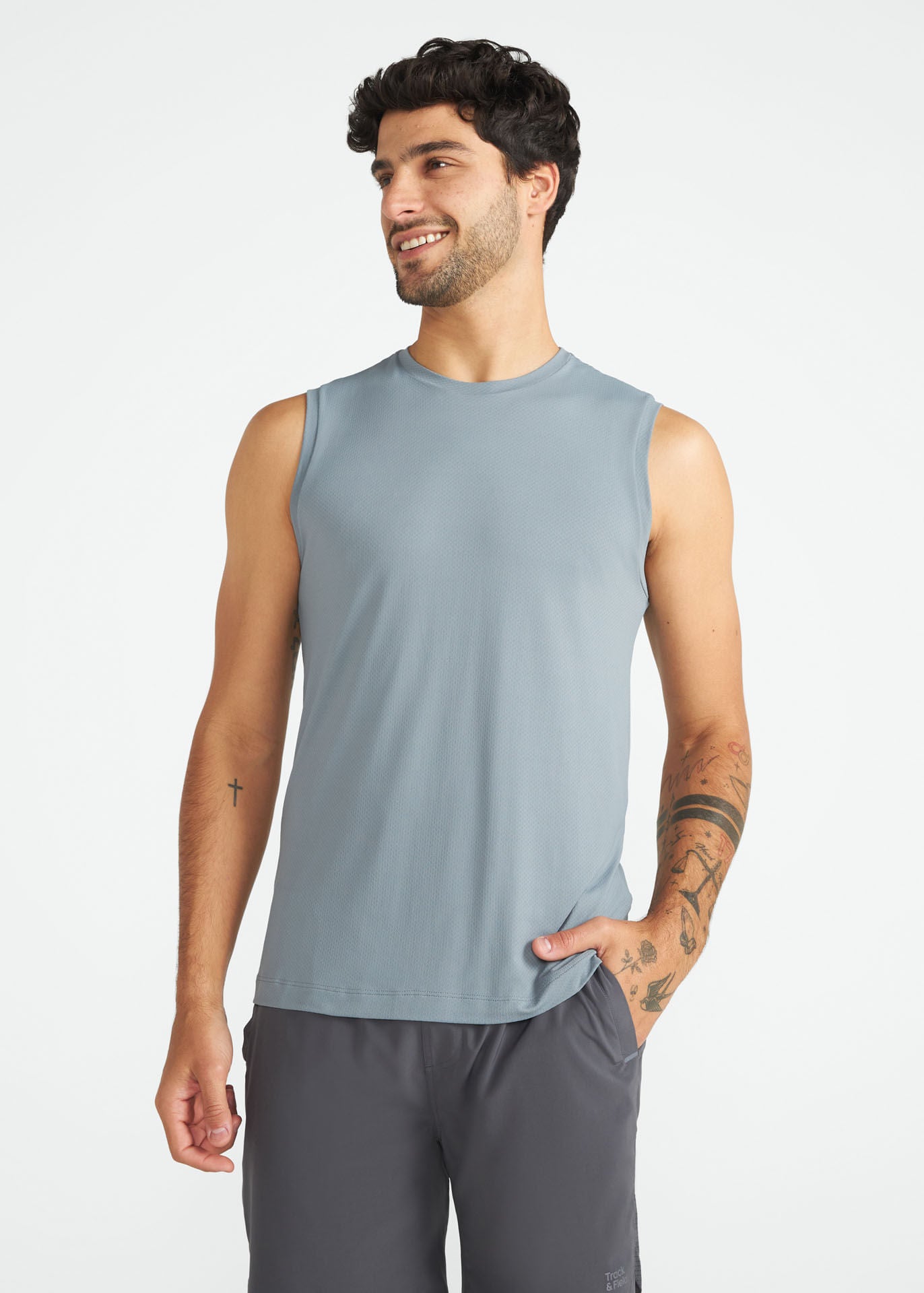 Ärmelloses Sport-T-Shirt für Herren