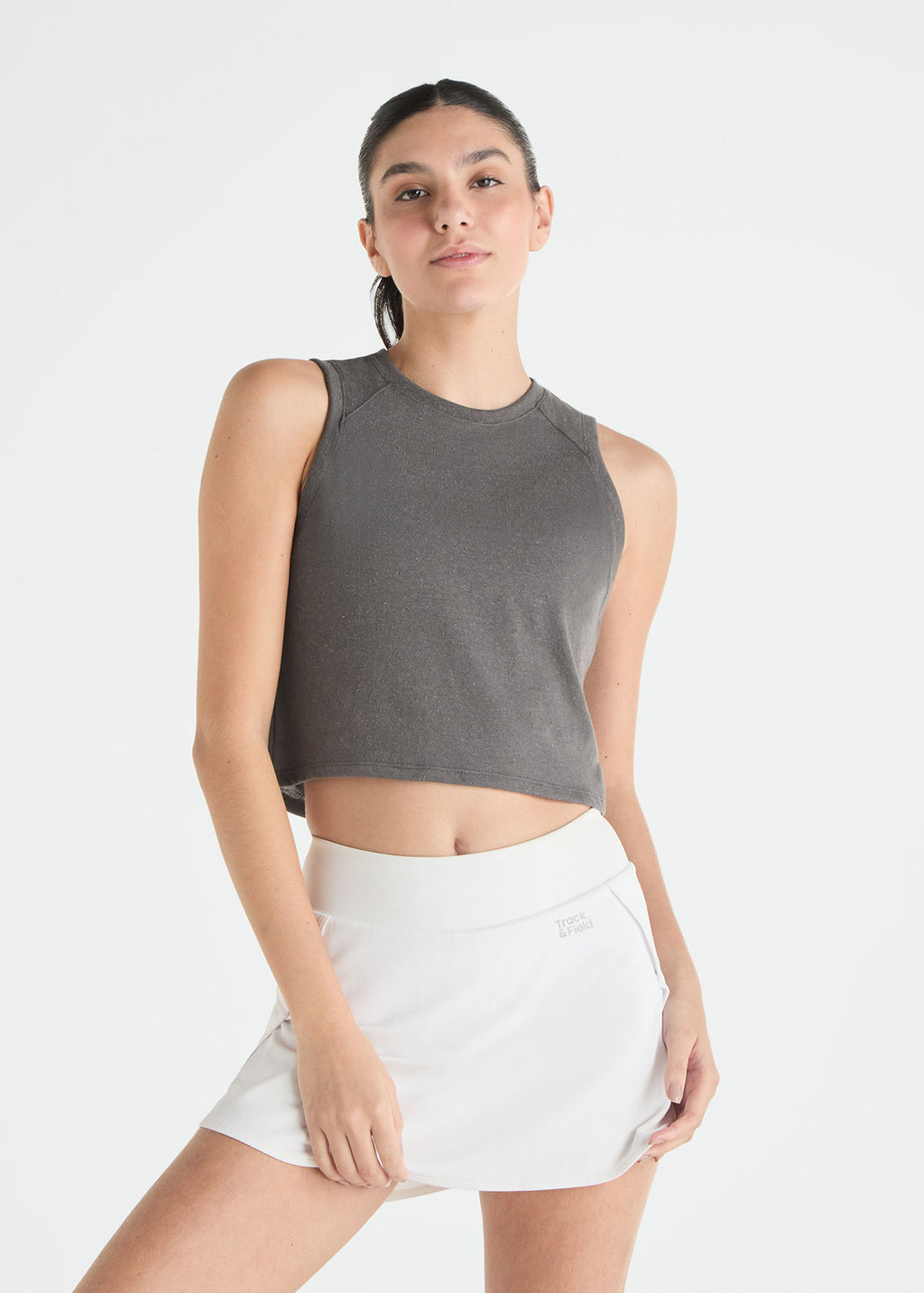 T-shirt sem manga Mulher Cropped